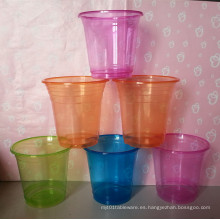 12oz Coloridas copas de plástico transparente